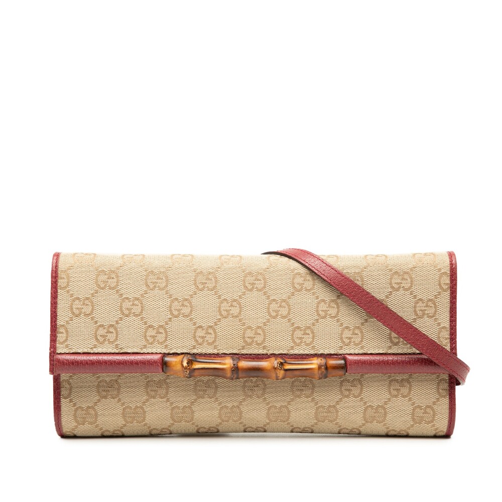 Gucci Gg Canvas Bamboo Bar Crossbody #324452G56B